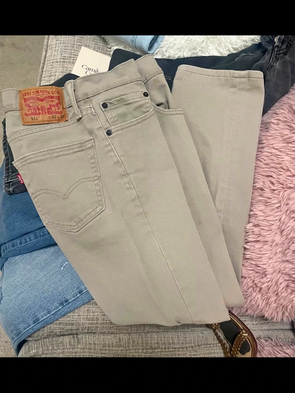 Levi's 511 Slim Straight Jeans — Light Khaki 32/32